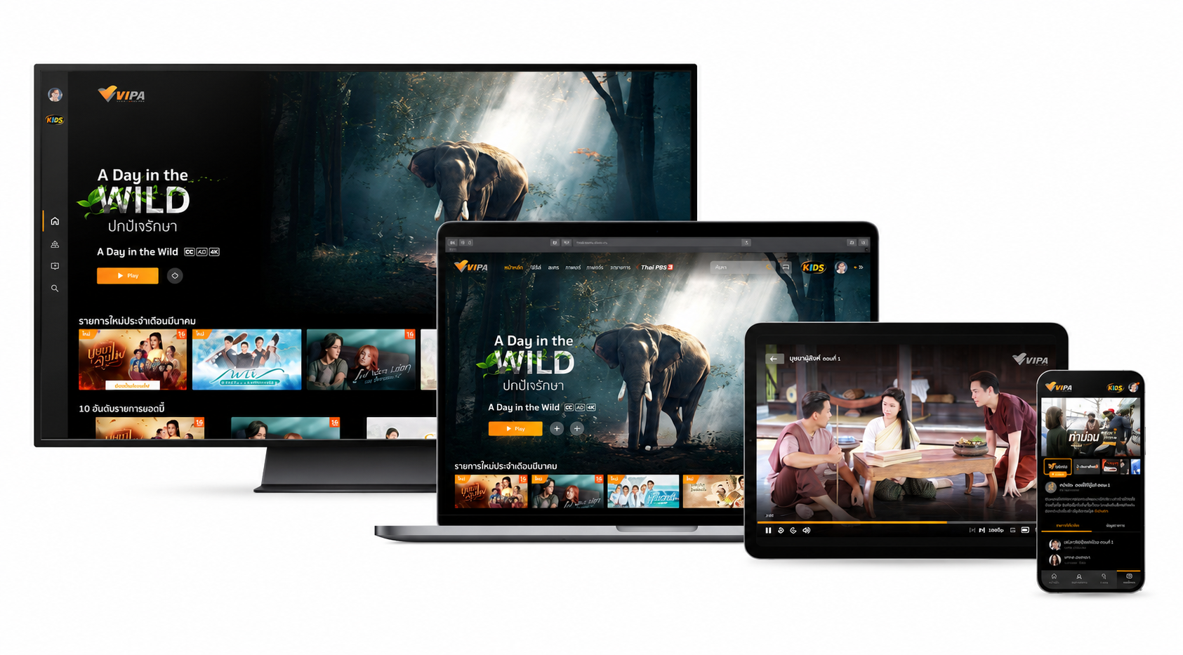 Thai PBS VIPA — national public-broadcaster streaming platform with universal accessibility